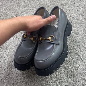 Gucci horsebit platform loafer